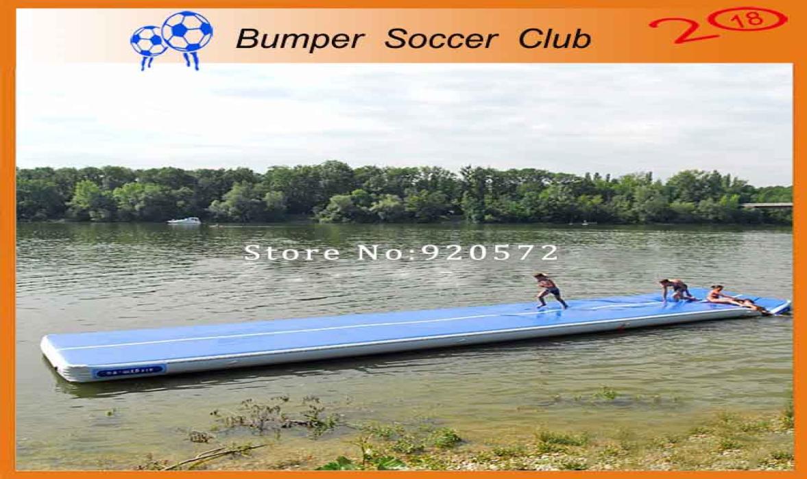 

Pump Fitness Equipment 12x1x02m long Inflatable Air Tumble Track DWF Blue Inflatable Air Track Mat For Gymnastics
