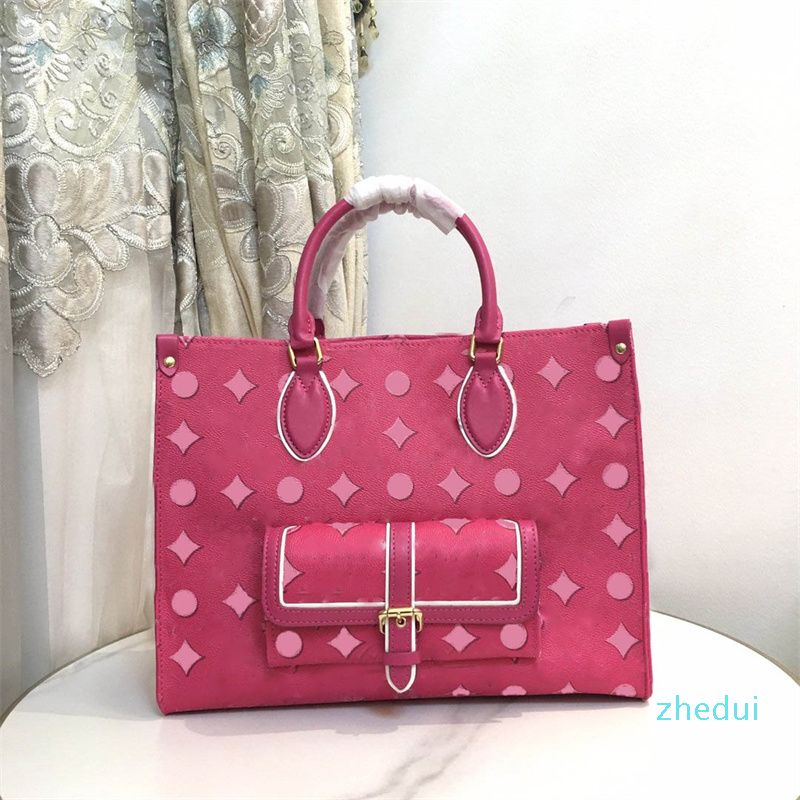 

Designer Handbags Luxurys Onthego Tote Bags Fashion Totes Bag For Womens Leather Bucket Bags Shoulder Bags Mens Shopping Cross Body 2211242D, More bubble protection for bag