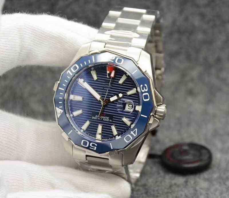 

Mens Sport Steel watch Top titanium Automatic Mechanical Movement Black Breit Wristwatch 44mm Luxury Stainless lings VAPY