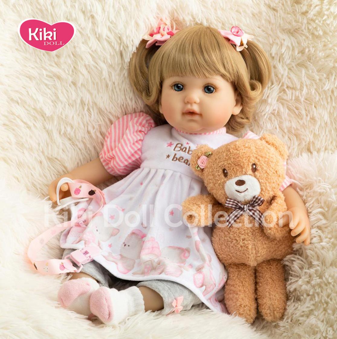 

Playmates Simulation Reborn Baby Doll Soft Cotton body born Babies Doll Kids Toys Surp 220822