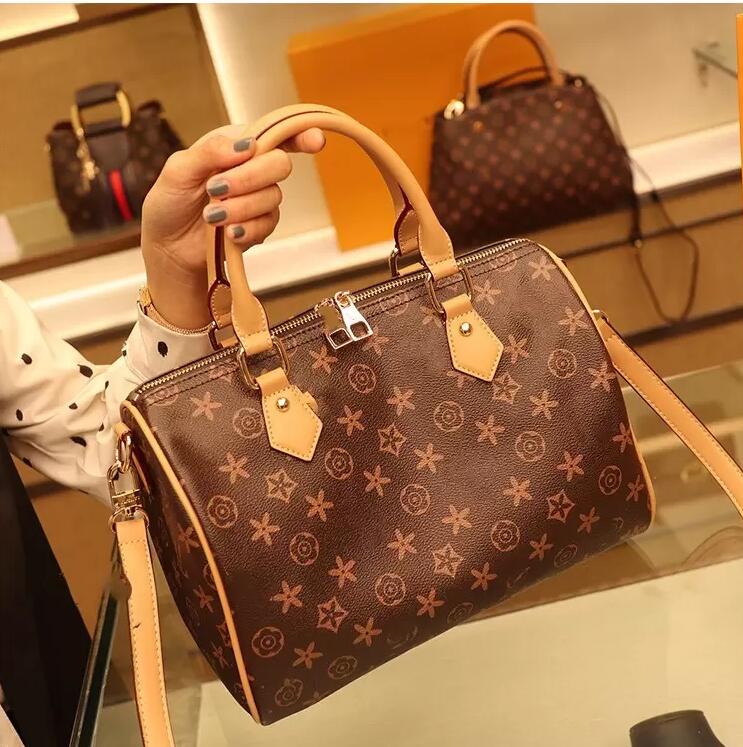 

2019 High quality oxidize cowhide speedy 30cm Hot Sell Fashion bag women bag Shoulder Bags Lady Totes handbags bags 3 colors, Add postage link