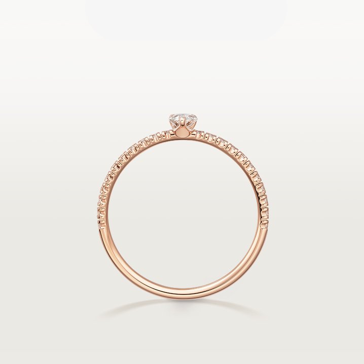 

Brand ring Carti heart love diamond ring designer jewlery Simple fashion engagement wedding rings for women luxury Rose gold Titanium