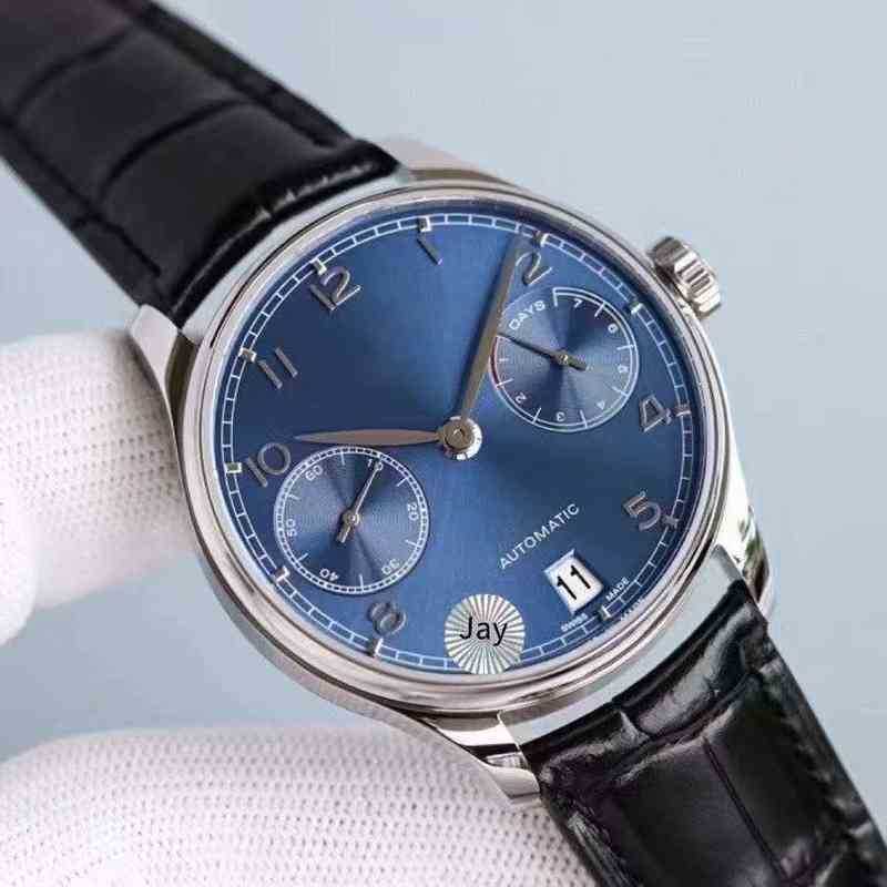 

Fashion Waterproof Pqn0 Trend Watch Real Belt Hollow Men's Fully Automatic Mechanical Portuguese Seven 040u