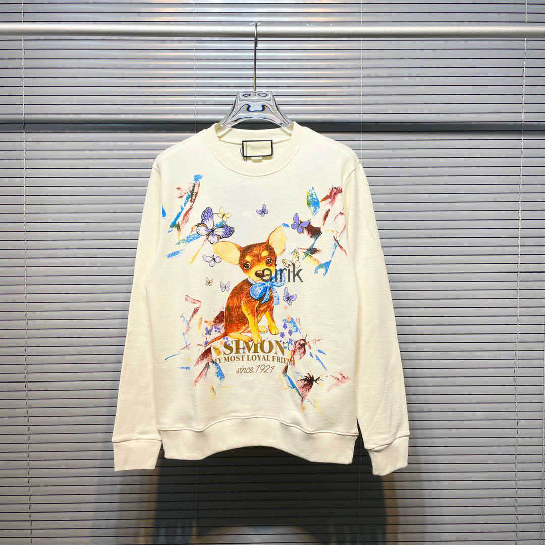 

New AOP jacquard letter knitted sweater in autumn / winter 2023acquard knitting machine e Custom jnlarged detail crew neck cotwsss3, White