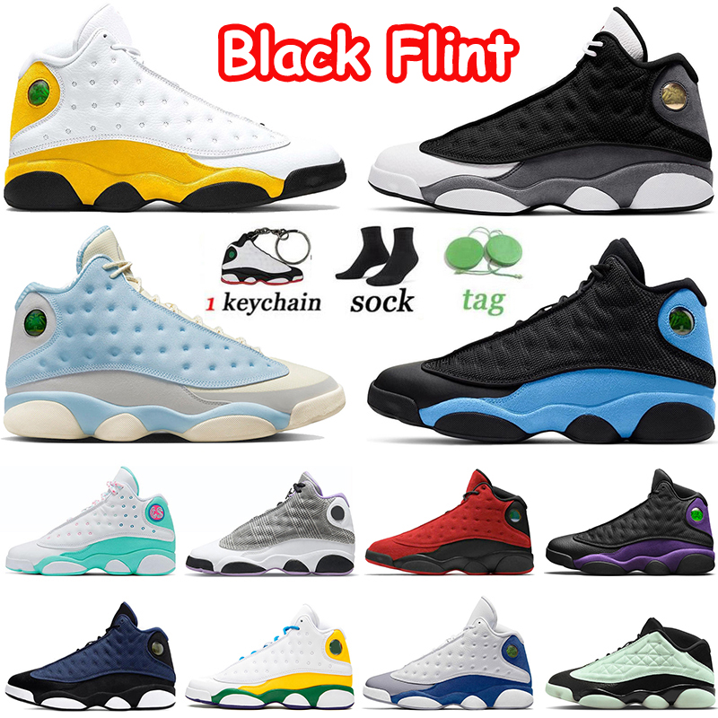 

Jumpman 13 Basketball 13s Men Shoes 2023 With Socks Navy Court Purple Del Sol Starfish Obsidian Sneakers Sports Trainers Women Black Flint French Blue Size US 13, A2 del sol 40-47