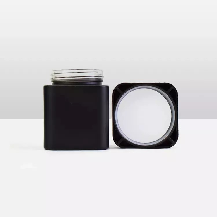 

Child Resistant Wholesale 2Oz 3Oz 4Oz Square 3G Storage Glass Jar With Lid Glass Bottle Container