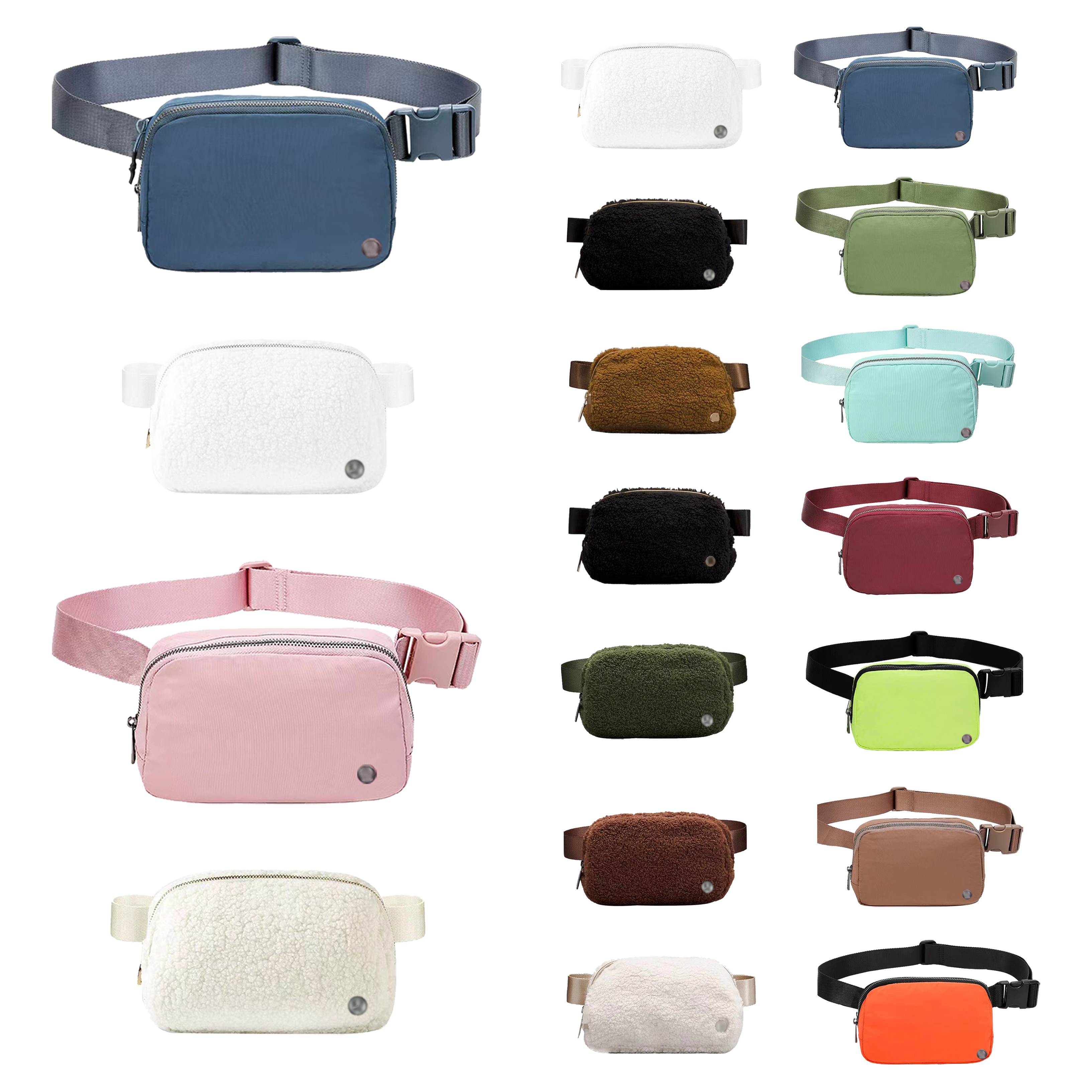 

Teddy Yoga lu everywhere Fleece chest belt Bag Canada popular Womens mens designer purses fanny pack Waistpacks fashion Luxury Crossbody sports Waist woman Bags
