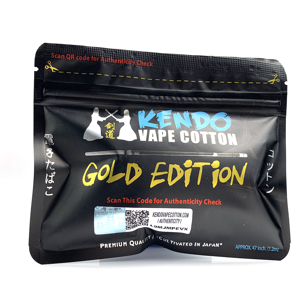 

New Kendo Gold Edition Vape Cotton for DIY RDA RTA RDTA Atomizer Tank Electronic Cigarette DIY Heat Wire
