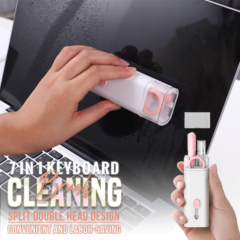

7-In-1 Computer brush cleaning mat Toetsenbord Reiniger Borstel Kit Oortelefoon Cleaning Pen Voor Headset Clean Tools Cleaner Keycap puller Kits
