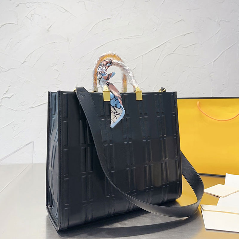 

Large Capacity Shopper Bag Embossed Leather Tote Bags Raise Letter Women Handbag Shoulder Purse Organic Glass Handle Gold Hardware Removable Wide Strap, Pink