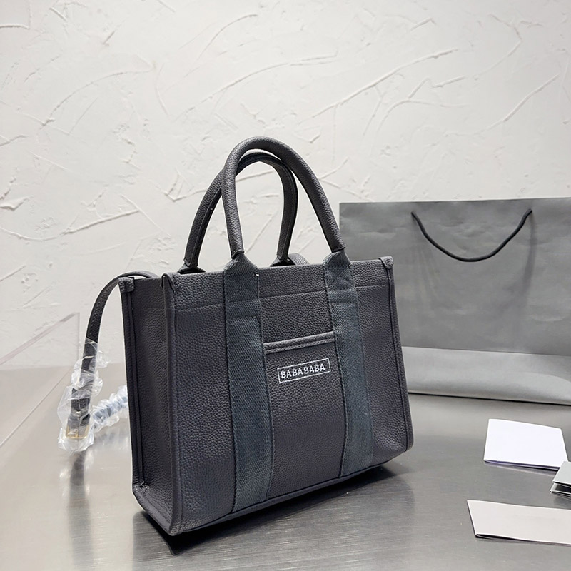 

Fashion Tote Bags Designer Womens Shouler Bag Stylish Leather Shopping Handbags Mens Classic Letter Totes Bags High Capacity Handbag 27cm 22AW, Gray