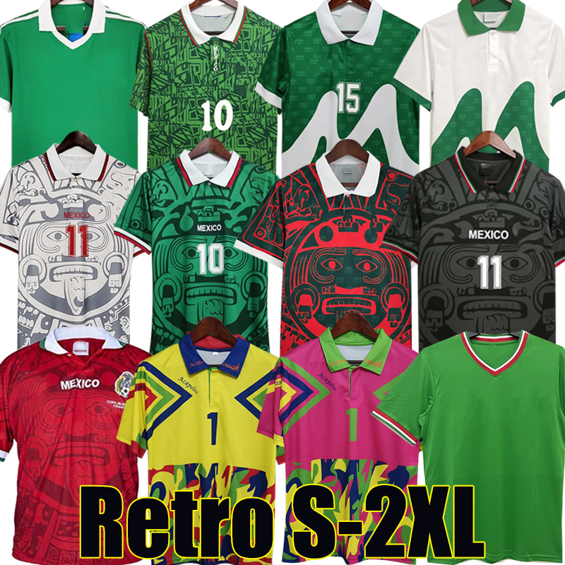 

Retro1970 MEXICO BLANCO Soccer Jerseys 83 86 94 95 97 98 2006 HERNANDEZ H.SANCHEZ football shirt LUIS GARCIA CAMPOS j.Campos ancient maillot MARQUEZ 2010 men kids kits, Moxige 1#j.campos yellow