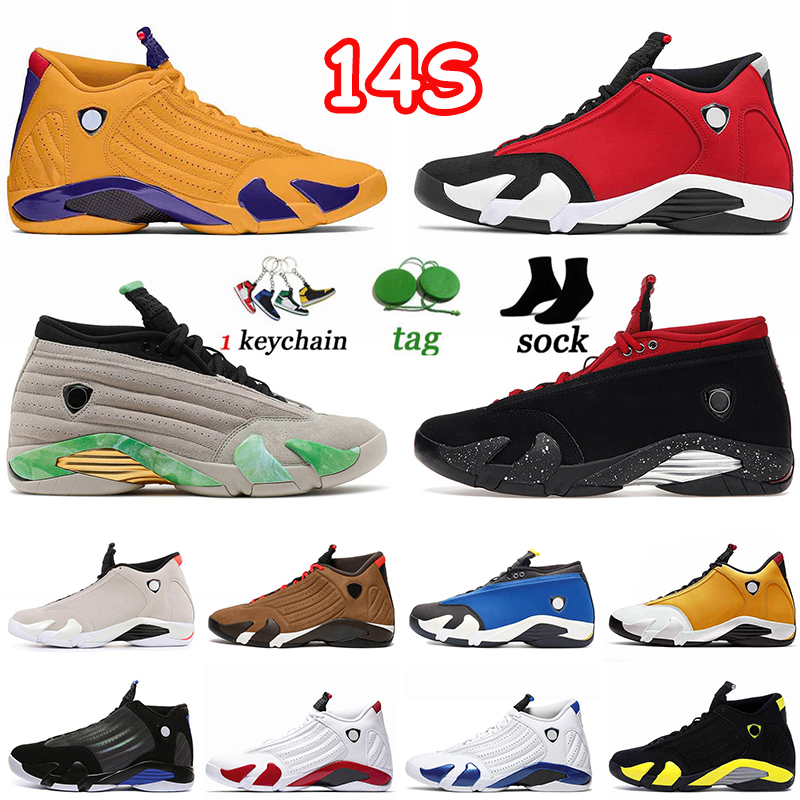 

14 14s Laney Men Basketball Shoes Ginger Candy Cane University Gold Winterized Fortune Gym Red Blue Desert Sand Black Toe Hyper Royal Mens Sports Trainers sneakers, A6 red lipstick 40-47