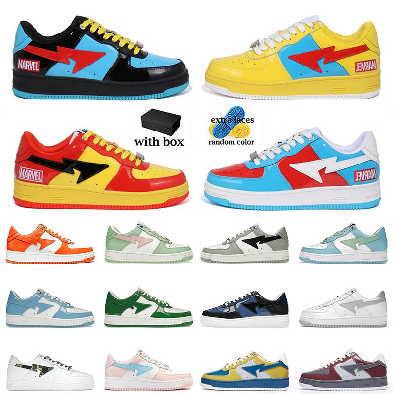 

With Box 2023 Designer Bapesta Shoes A Bathing Ape Bapestas Baped Sk8 Sta for Men Women Platform Sneakers Camo Blue Green Trainers Athletic Runners, B8 surplus cargo khaki 40-45