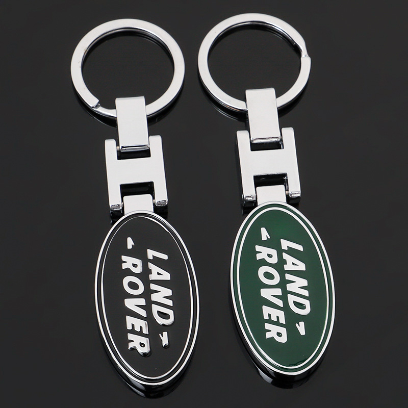 

3D Metal Zinc Alloy Car Logo Key Ring Keychain Accessories For Land Rover Freelander L2 LF Range Rover Evoque 3 4 Discovery L319 L462 Velar