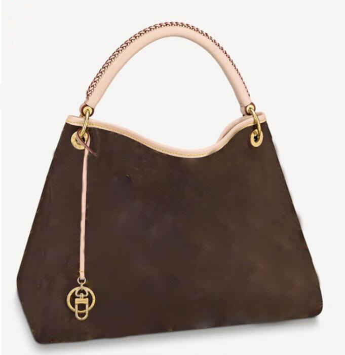 

Artsy MM Bags Cross-Stitched Handle Handbag Monograms Empreinte Embossed Damier Azur Canvas Tote large Capacity Business Shoulder Purse Shopping Pocket M44869