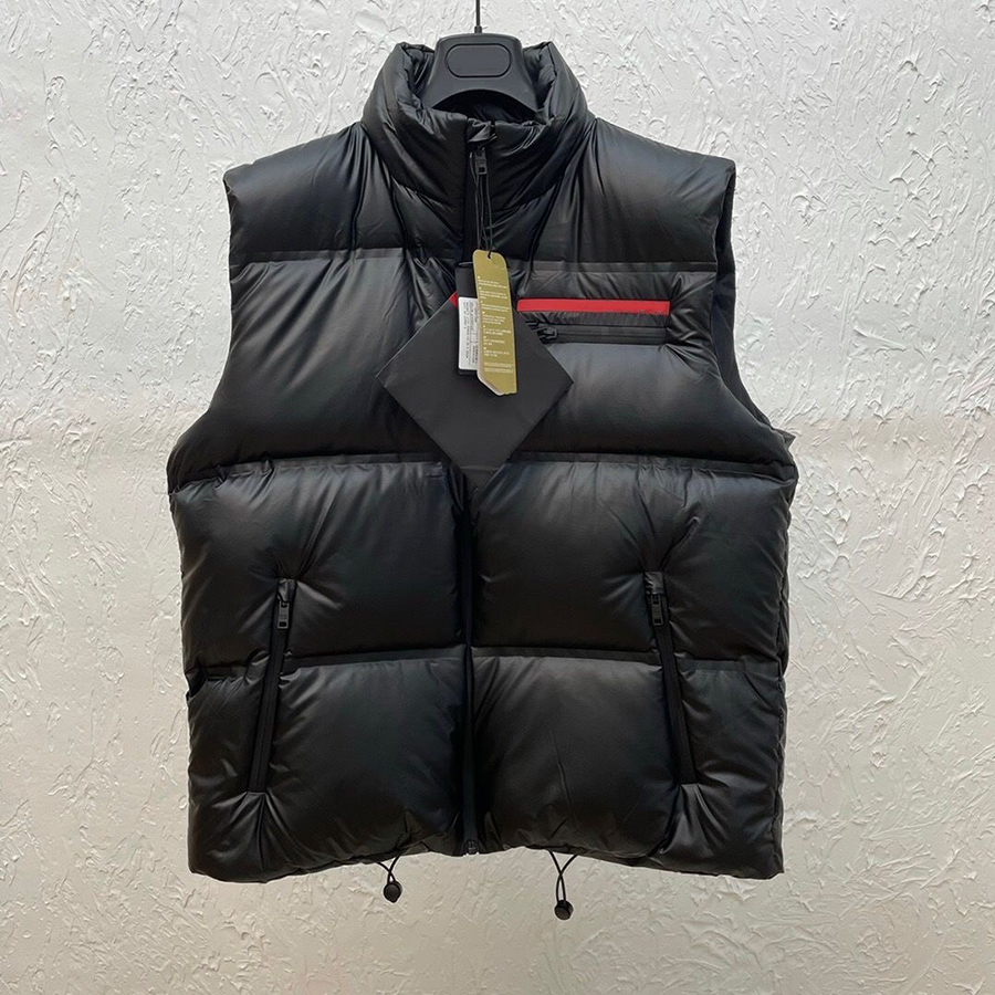 

Womens Fashion Down Vests Mens Warm Jackets Classic Pattern Vest Autumn Winter Windproof Outerwear Stylish Women Black Vests Jacket 22AW, White