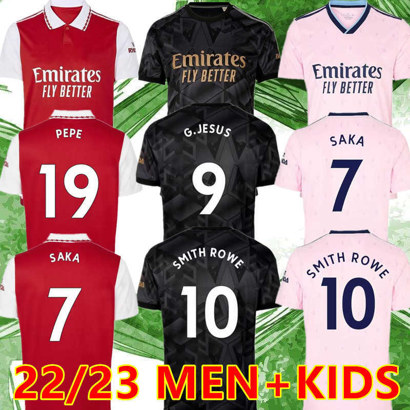 

21 22 23 Smith Rowe Pepe G.jesus Saka Soccer Jersey Fans Player Version Odegaard Nketiah Martinelli Tierney 2021 2022 2023 Football Kits, 22/23 men home + patch