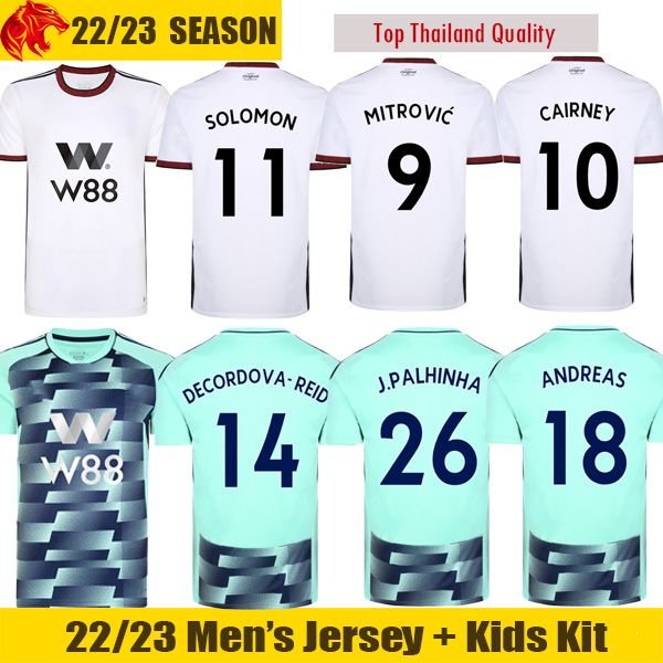 

22 23 CAIRNEY SOCCER JERSEYS MITROVIC London 2022 2023 KEBANO WILSON Football Shirt DECORDOVA-REID J. PALHINHA camiseta de futbol ANDREAS Camisa Mens Jersey tops FIF, 2223 home