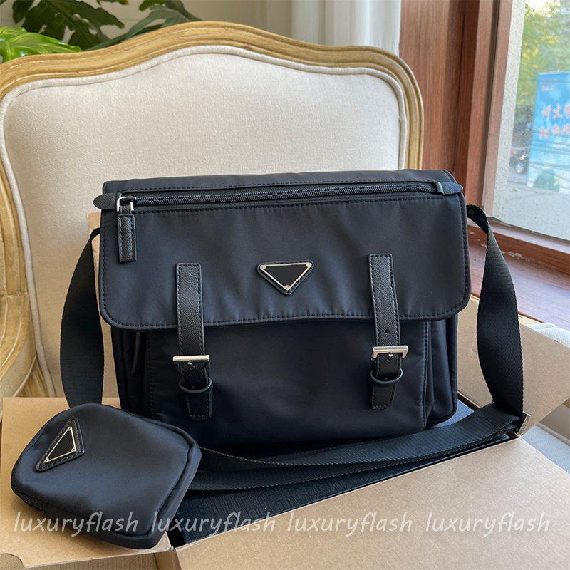 

Designer Men Crossbody Bags Messenger Bag Women Medium Black Cross Body Canvas Business Shoulder Purses Handbags 2023 New Fashion Unisex Purse, Box(not sold separately)