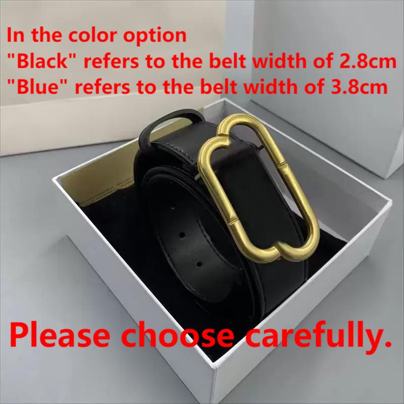 

Woman Genuine Leather Belt Mens Designers Belts Fashion Luxurys Golden Silver Buckle Waistbands Classic Letters Brand Cintura Ceinture, Blue
