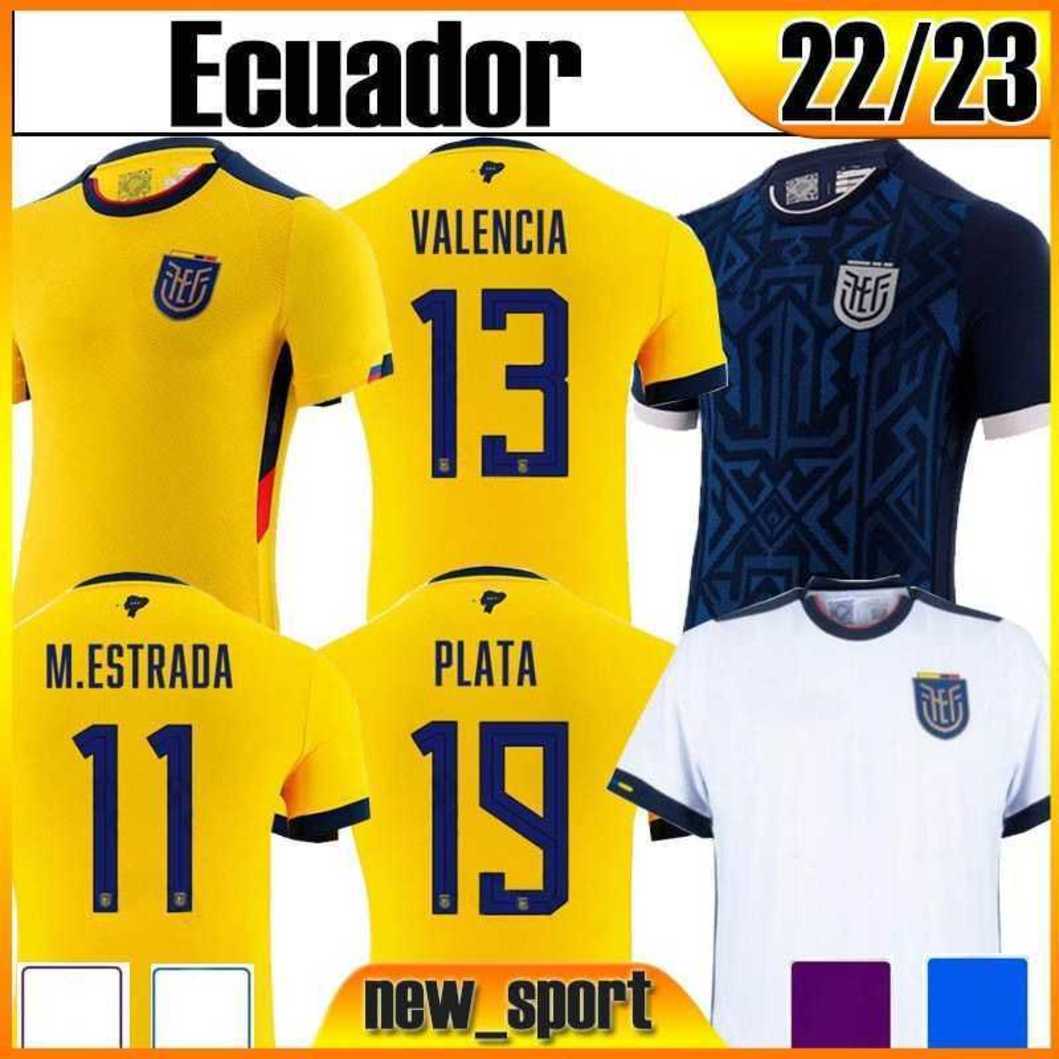

Ecuador 2022 World Cup soccer jerseys CAICEDO valencia Pervis Estupinan 22/23 J. Cifuentes Gonzalo Plata Michael Estrada football shirts Sarmiento HINCAPIE uniform, 22-23 home
