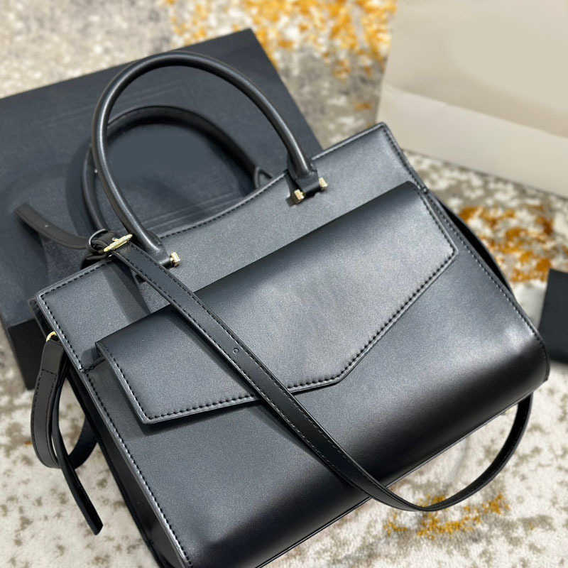 

Designer Luxury YYSL Bags For Womens Handbags Crossbody Purses YSLitys large Capacity Versatile The Tote Bag Loulou Multicolour Fashion Leather Wallet 1F25, Black