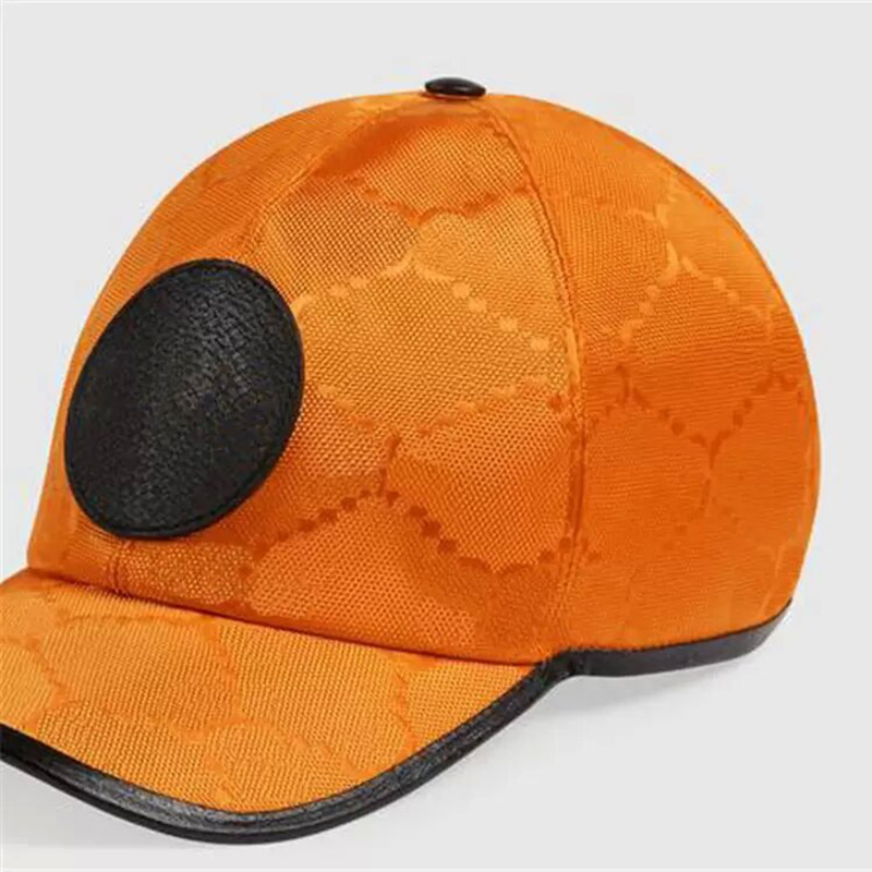 

Designer Baseball Caps Mens Fitted Fashion Orange Hat Luxury Gold Letters Women Hats Casual Sport Casquette Grid Pattern Cap 3 Colors 2022, Black