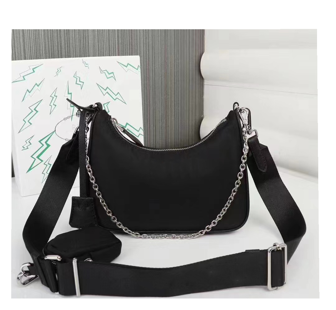 

Luxury Designers armpit Shoulder Bag womens Axillary Handbags Fashions classics two-piece suit Handbag Fashion Luxurys Brands Crossbody Bags, Black