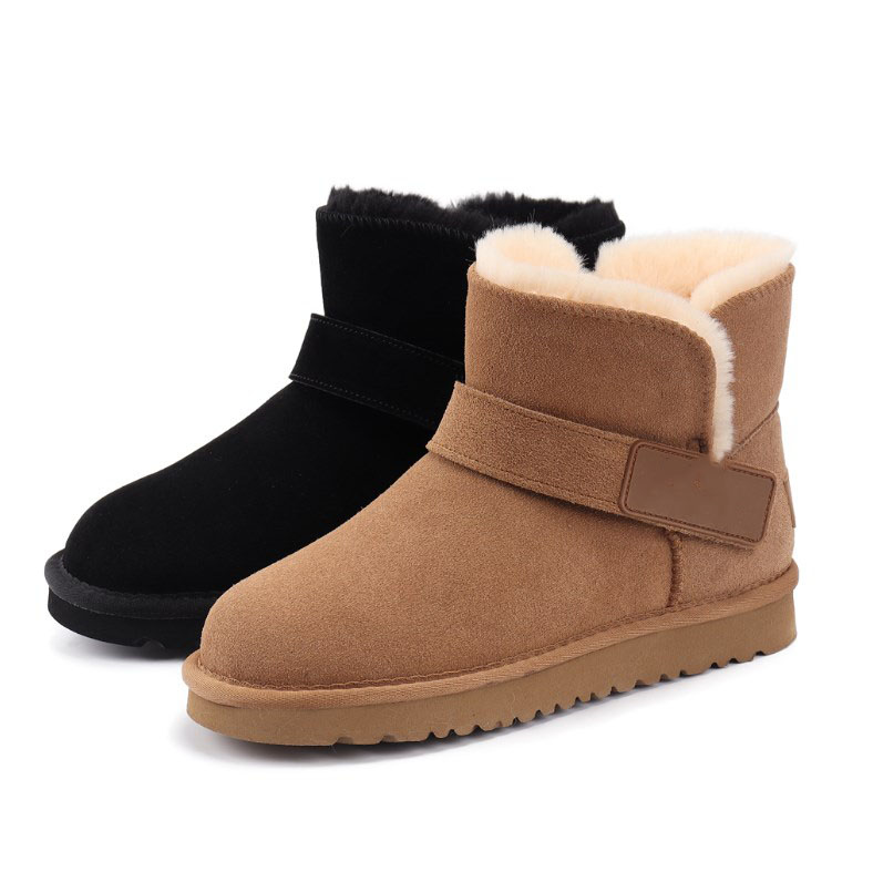

2022 Boot Designer Women's Winter Snow boots Ankle strap fluff warm -43