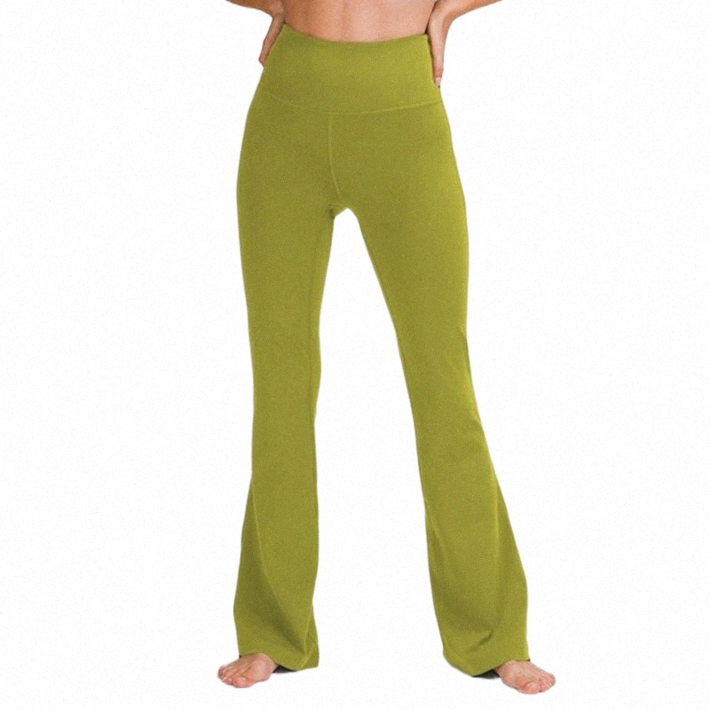 

LULU fitness Running Street Women's Yoga Pants Groove Flares High Waist Tight Belly Sports Yoga Workout Sexy Nine Minutes Pant Girls, #001