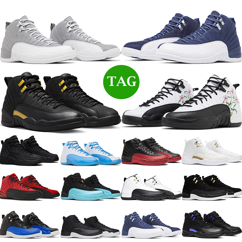 

2023 basketball shoes 12 men j12 Stealth 12s Hyper Royal Black Taxi Utility Twist Flu Game Winter Black Gym Red mens sports sneaker trainers size 7-13, 22