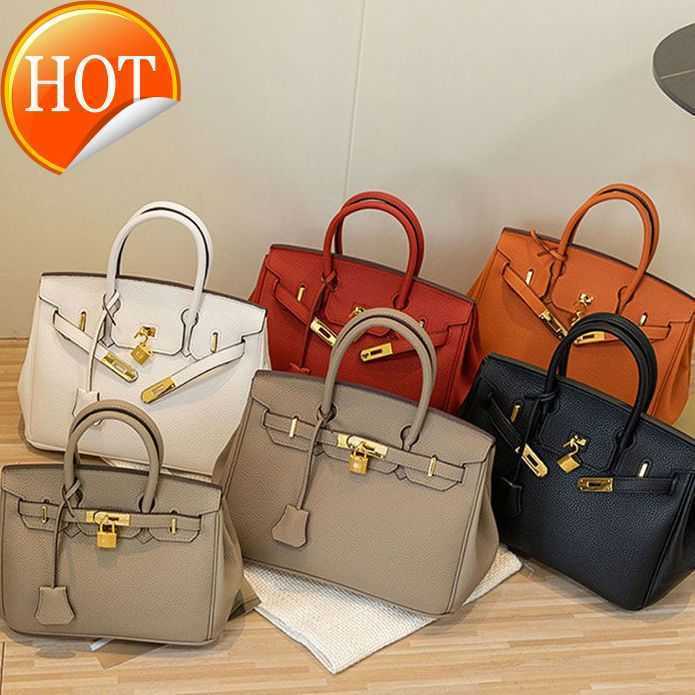

Luxury Designer Handbags 2023 New Fashion Leather High Texture Lychee Pattern Large Capacity Single Shoulder Messenger Tote Bags Factory Direct Sales, Big red