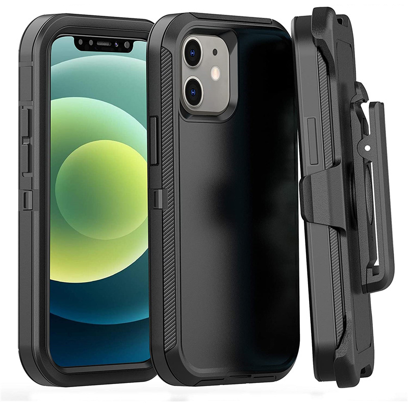 

Defender Cases For iPhone 14 13 12 11 Pro Max XR Xs 7 8 Plus Heavy Duty Military Grade Crashproof Cover With Clip/Holster, Customize