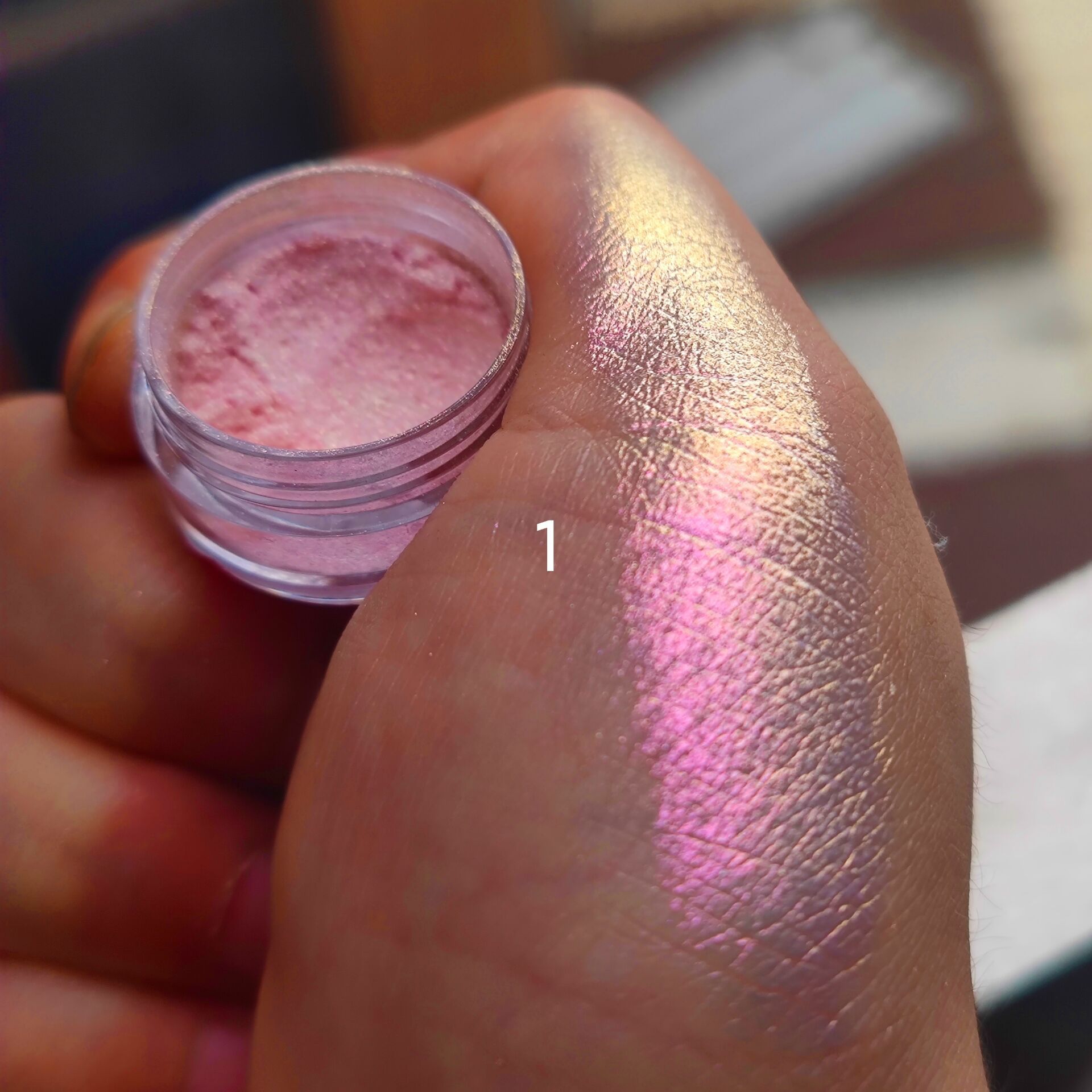 

Multi Chrome Chameleon Eyeshadow Makeup Metallic Shiny Eyeshadows Palette Powder Pigment Professional Eyes Cosmetic Party 1g, As option show