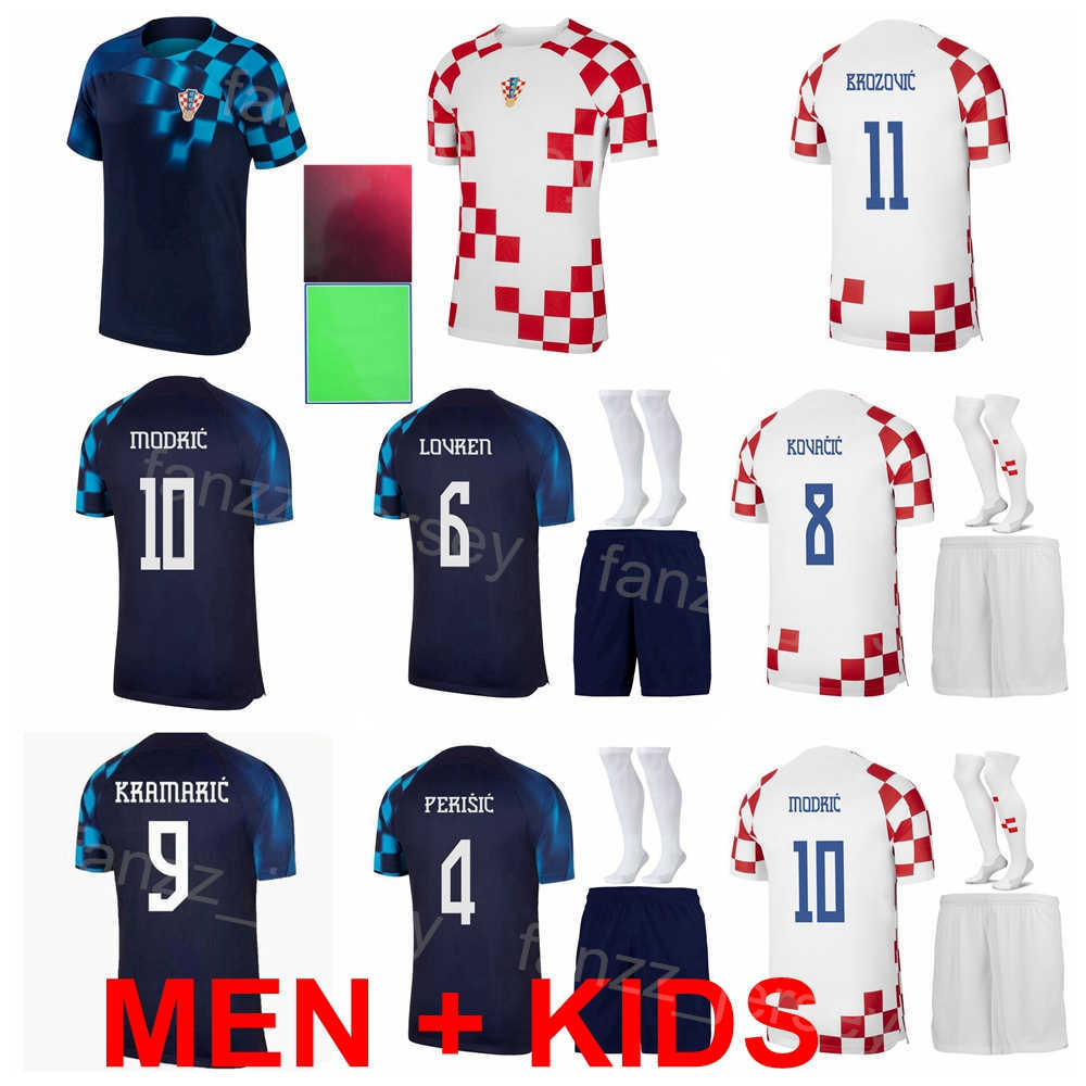 

National Team Man Kids Soccer Josko Gvardiol Jersey Croacia 2022-23 World Cup 19 Borna Sosa 22 Josip Juranovic 1 Dominik Livakovic 6 Dejan Lovren Football Shirt Kits, Men with patch