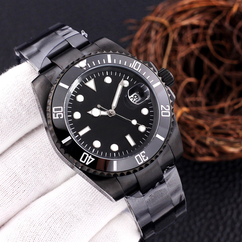 

Watch Mens Watch Wristwatch Automatic Movement Waterproof Stainless Steel Rubber Strap Fashion Wristwatches Bicolor Bezel, Color2