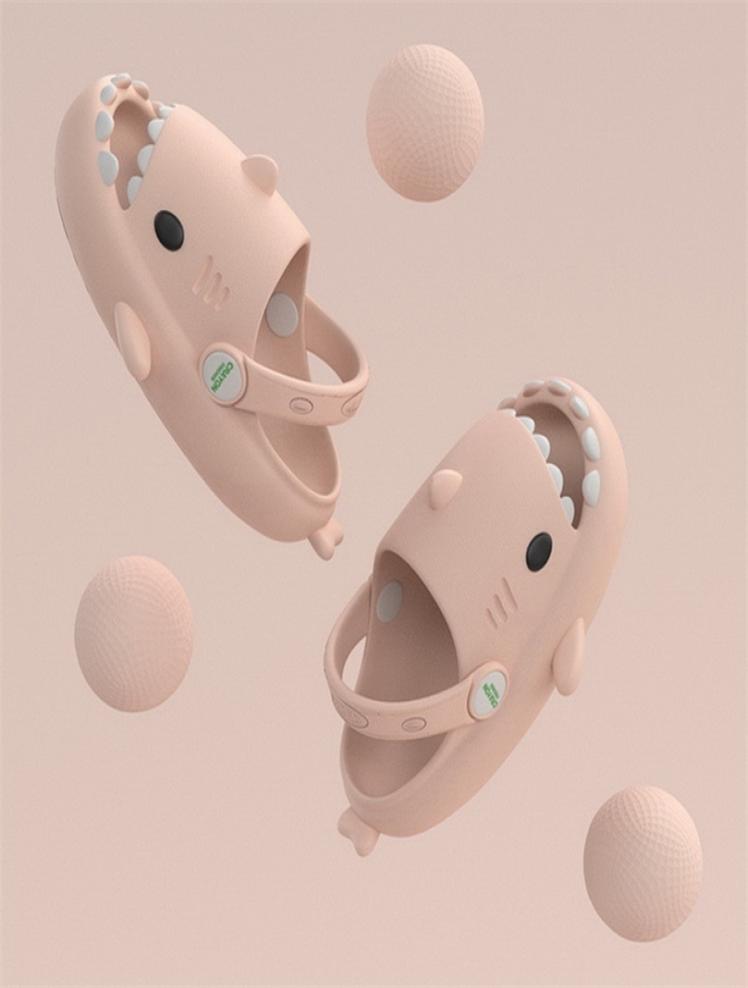 

Shark Summer Childrens Slippers Rainbow Shoes Kids Toddler Baby Outdoor EVA Cartoon Print Cute Flat Heel Children Beach Sandals 223493141, Gray