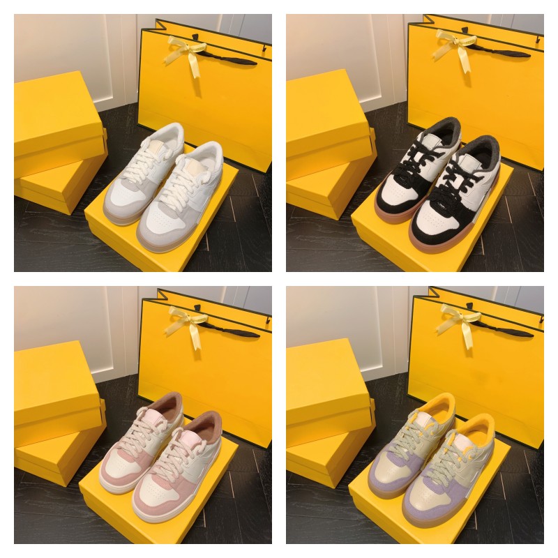 

2022 MATCH Sneaker Casual Shoes Designer women Flat Platform sneaker Woman Suede Luxury Little Monster big eyes F letter womens jogging fitness shoe trainer, F11223