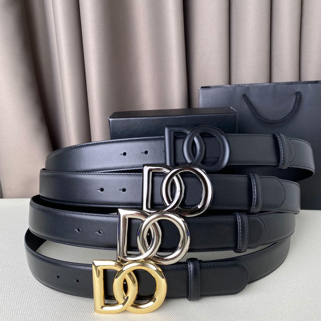 

Belts Designer Belt Cowskin Belts Letters Design for Man Woman Classic Smooth Buckle 4 Color Wdth 3.8, Multi