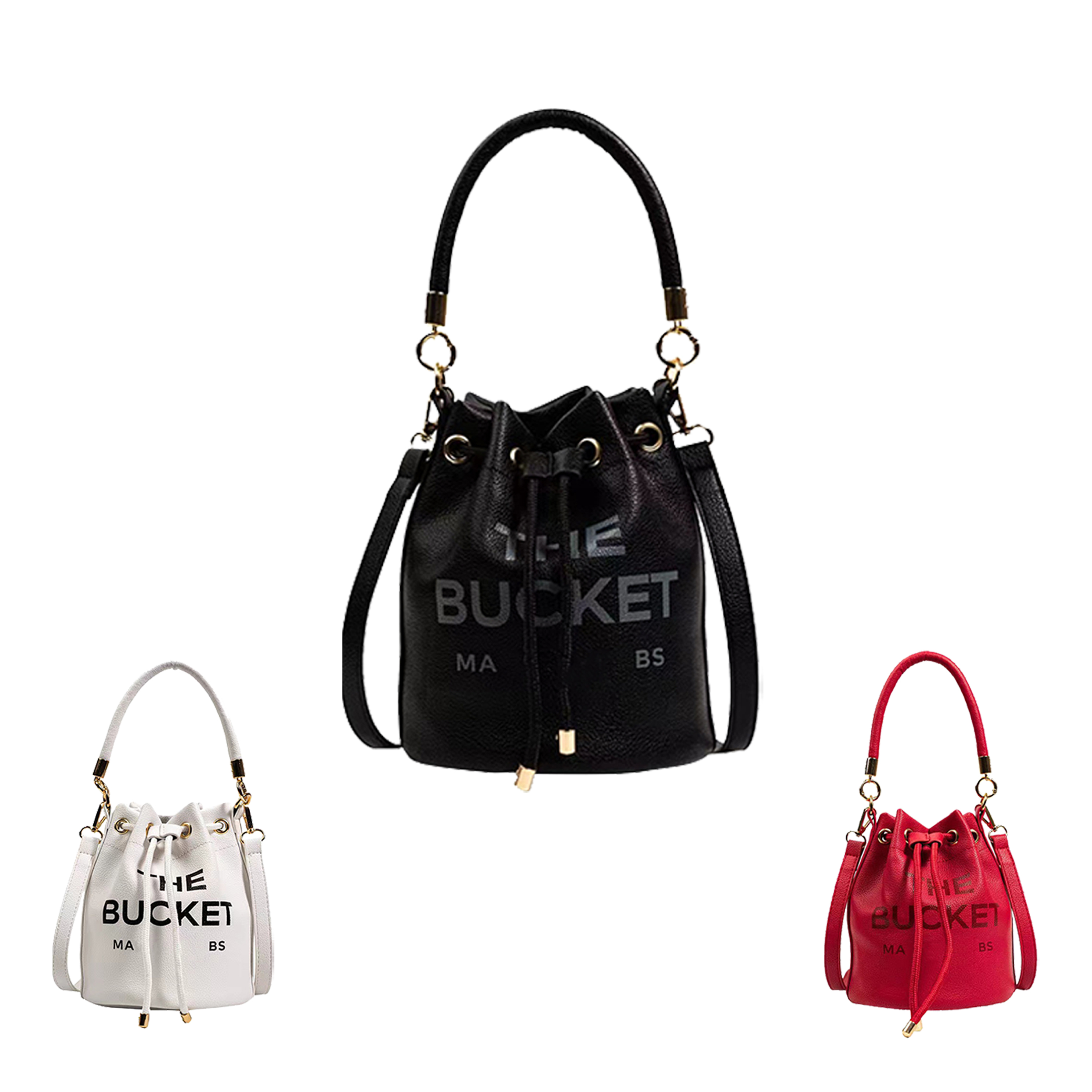 

Luxury Designer Drawstring marc the tote BUCKET bags Womens mens purses with shoulder strap and top handle handbag PU Evening neonoe buckets Crossbody clutch hot bag, Carton