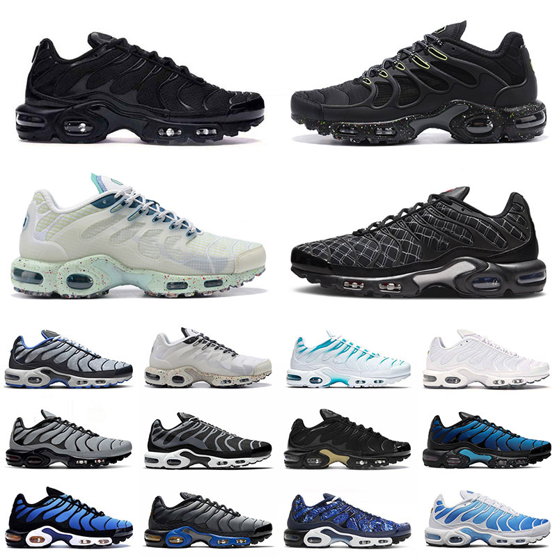 

2022 Tn Plus Mens Teal Women Running Shoes Tns Terrascape Black Lime Triple black white Reflective Leather Unity Oreo France Sneakers Sports Trainers, 36-40 purple
