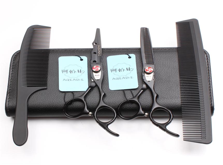 

Hair Scissors 1Set A1019 6quot JP 440C AQIABI Brand Hair Cutting Scissors Hairdressing Scissors Barber Thinning Shears Haircut S