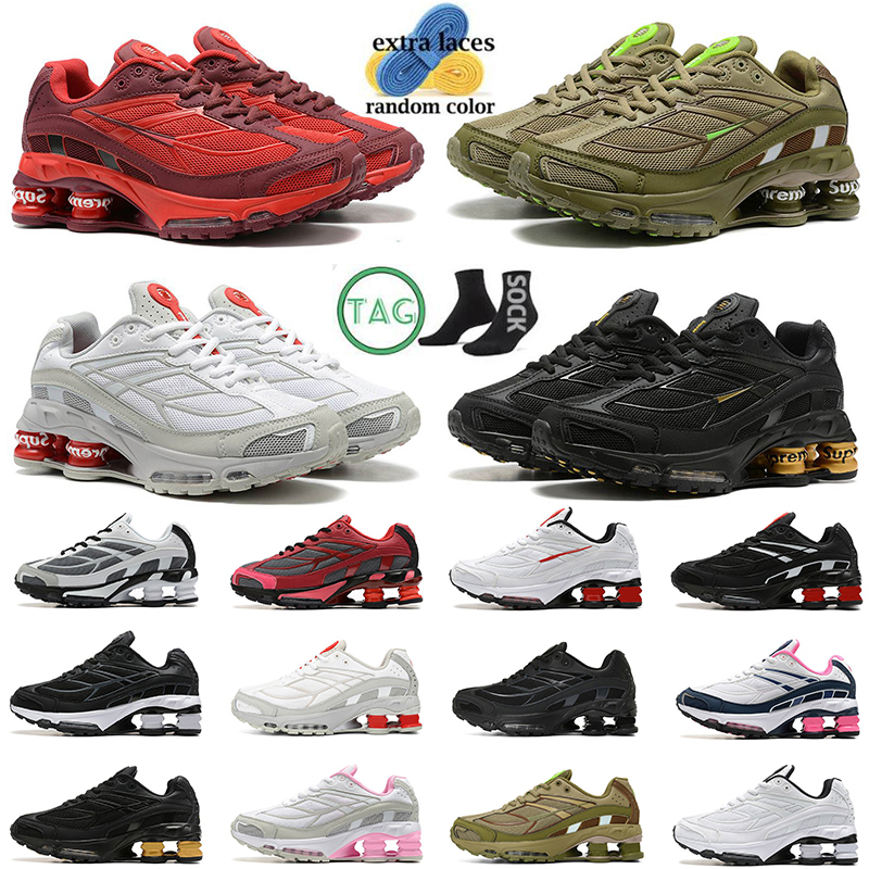 

Shox Ride 2 SP mens womens running shoes medium olive triple white black cool grey bred green rose pink platform shoe outdoor trainers, A4 36-40