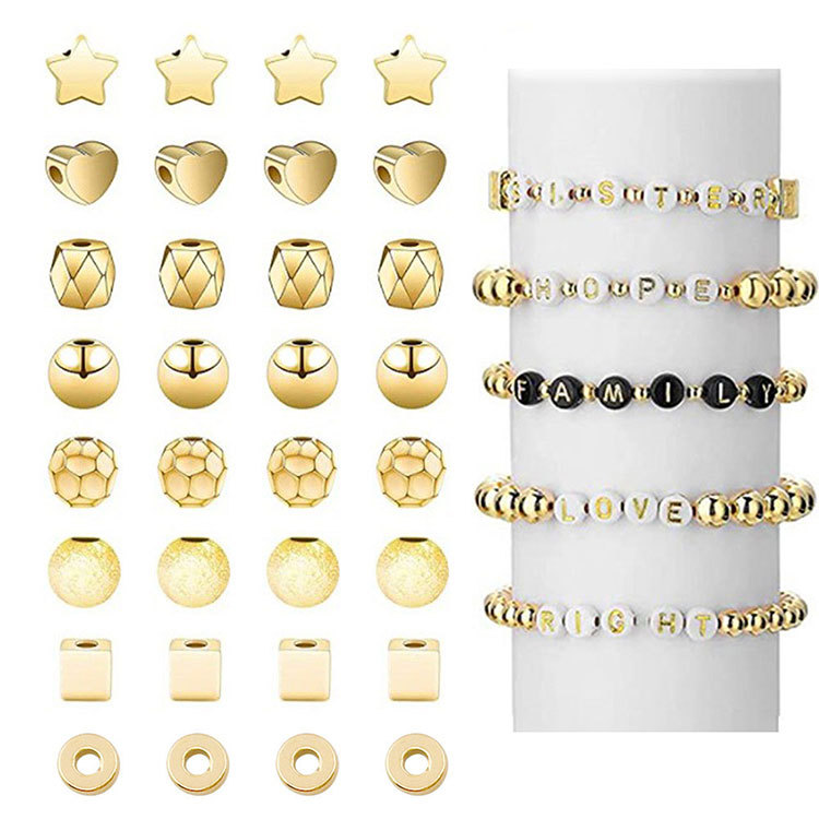 

plastic Loose Bead Star Round Heart ABS Charms for Keychain Necklace Bracelet Jewelry Making Supplies Findings & Components Acessories Christmas Gift Wholesale