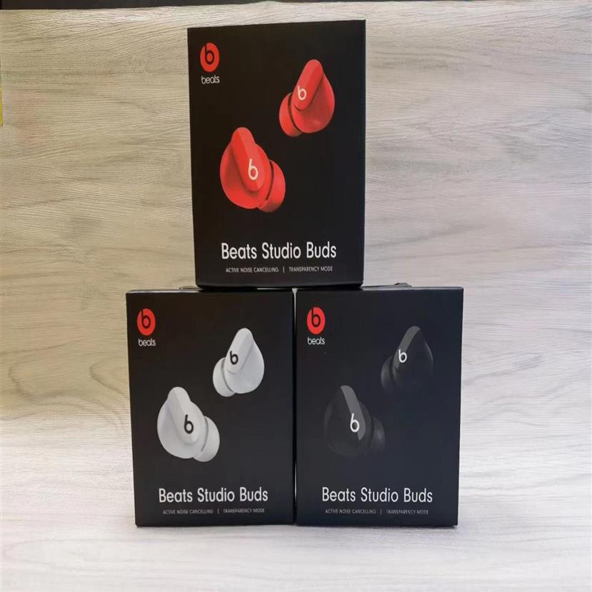 

2021 New for Beats Studio Buds TWS Wireless headphones Bluetooth 5 0 Earphones Headset Stereo Sound Music In-ear Earbuds for all s260R, Black