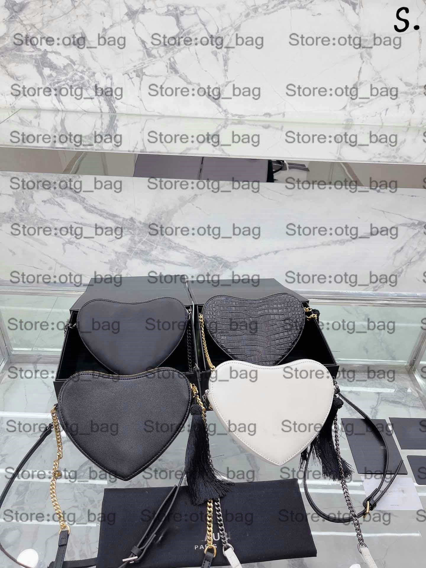 

Pairs Heart Shaped Chains Bag Womens GAME ON Cross Body Alligator PM Tassels Shoulder Bags Women Luxury Ladies Designer Crossbody Silver Hardware Handbag, Customize