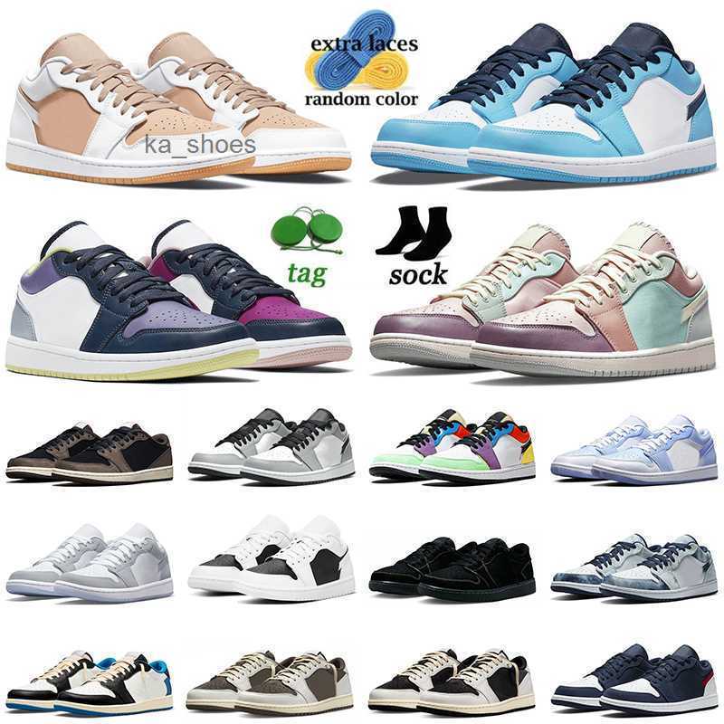 

OG Jumpman 1 1s Low Basketball Shoes Jorden1s j1 Lows Travis Scotts Cactus Jack Black Phantom Reverse Mocha Blue Fragment UNC All-Star, Item#26