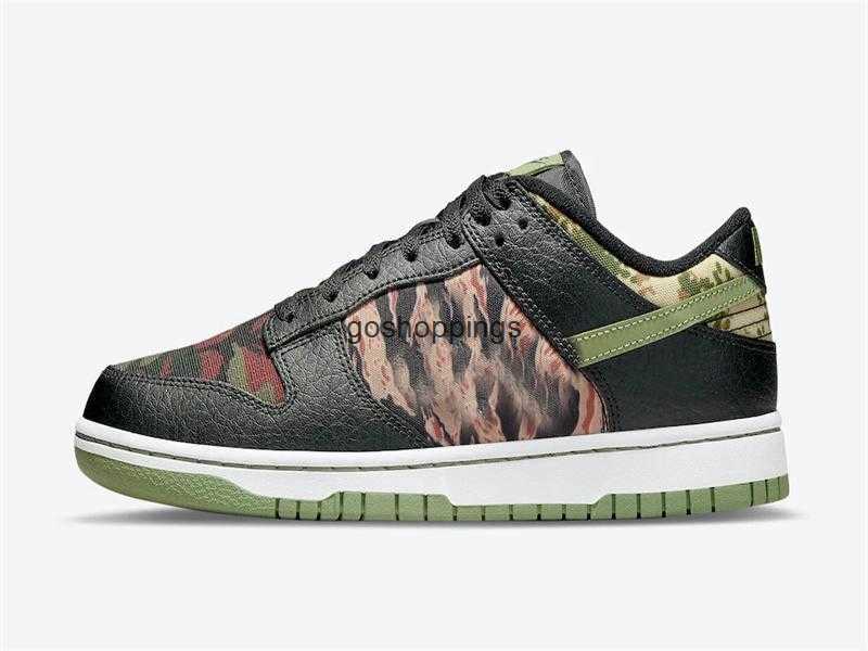 

Mens Shoes Dunks Lows SE BLACK MULTI-CAMO Crazy Camo SNKRS Basketball Shoe High Quality Sports Sneakers Color black/oil green/white/total, Box