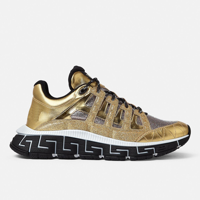 

TRIGRECA Sneakers Casual Shoes Men Us12 Trainers Gray/green Capsule Series Rinting Black White 100% Cattle Leather Rubber Sole